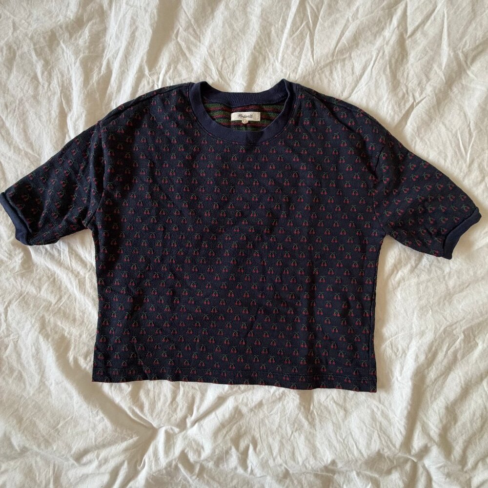 Madewell Cherry Jacquard Top
